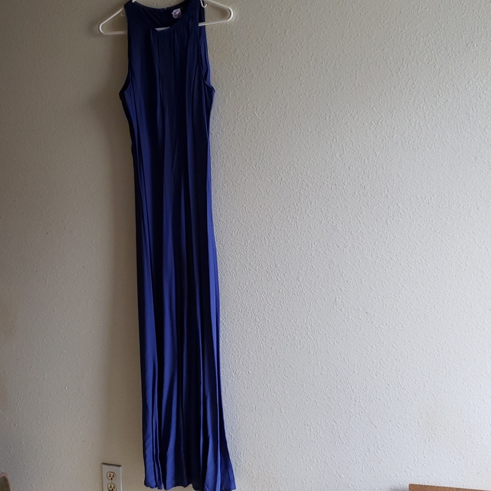 Blue full length dress